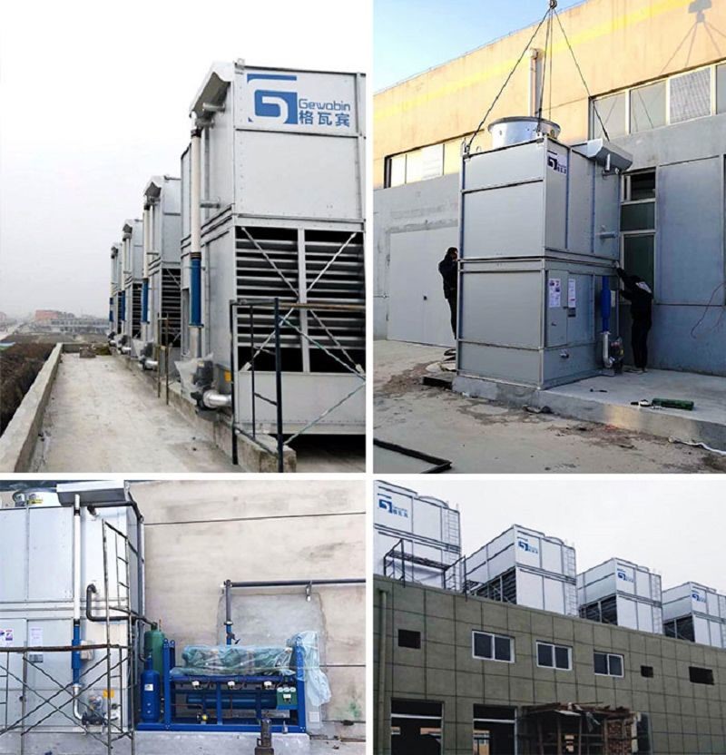Industrial Counter Flow Cooling Tower Air Cooled Evaporative Condenser