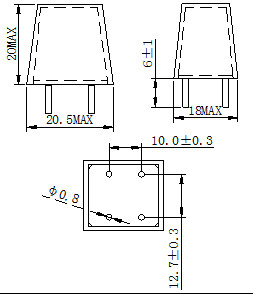 Epoxy Resin Potential Transformer PT01 - 2mA High Permeability Core 500V DC