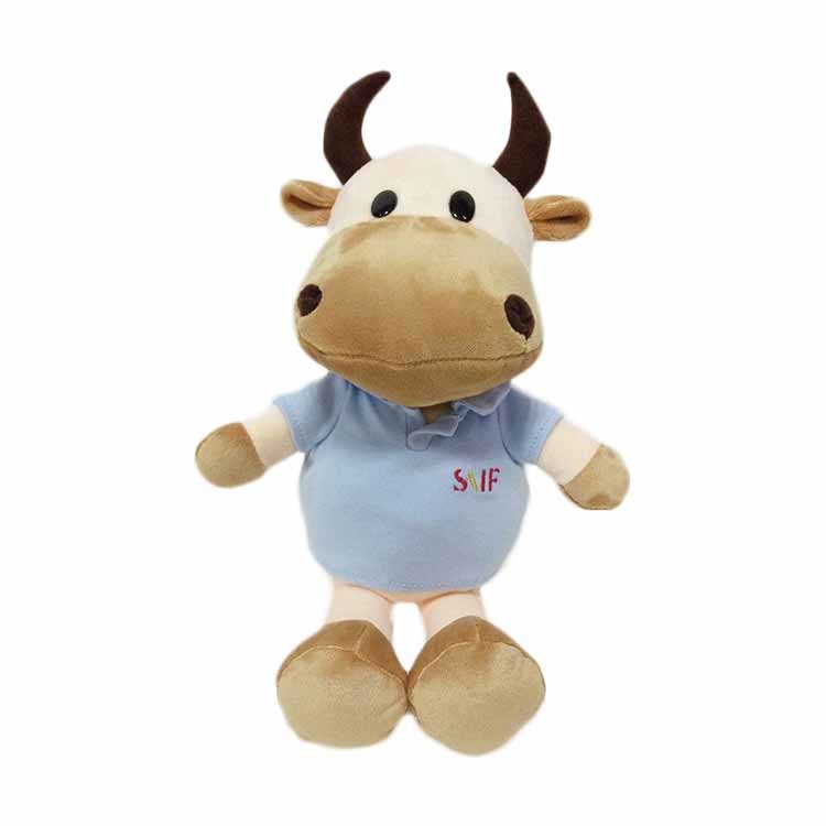 Zodiac Cow Plush Doll Cartoon Little Cow Stuffed Animal Plush Toys