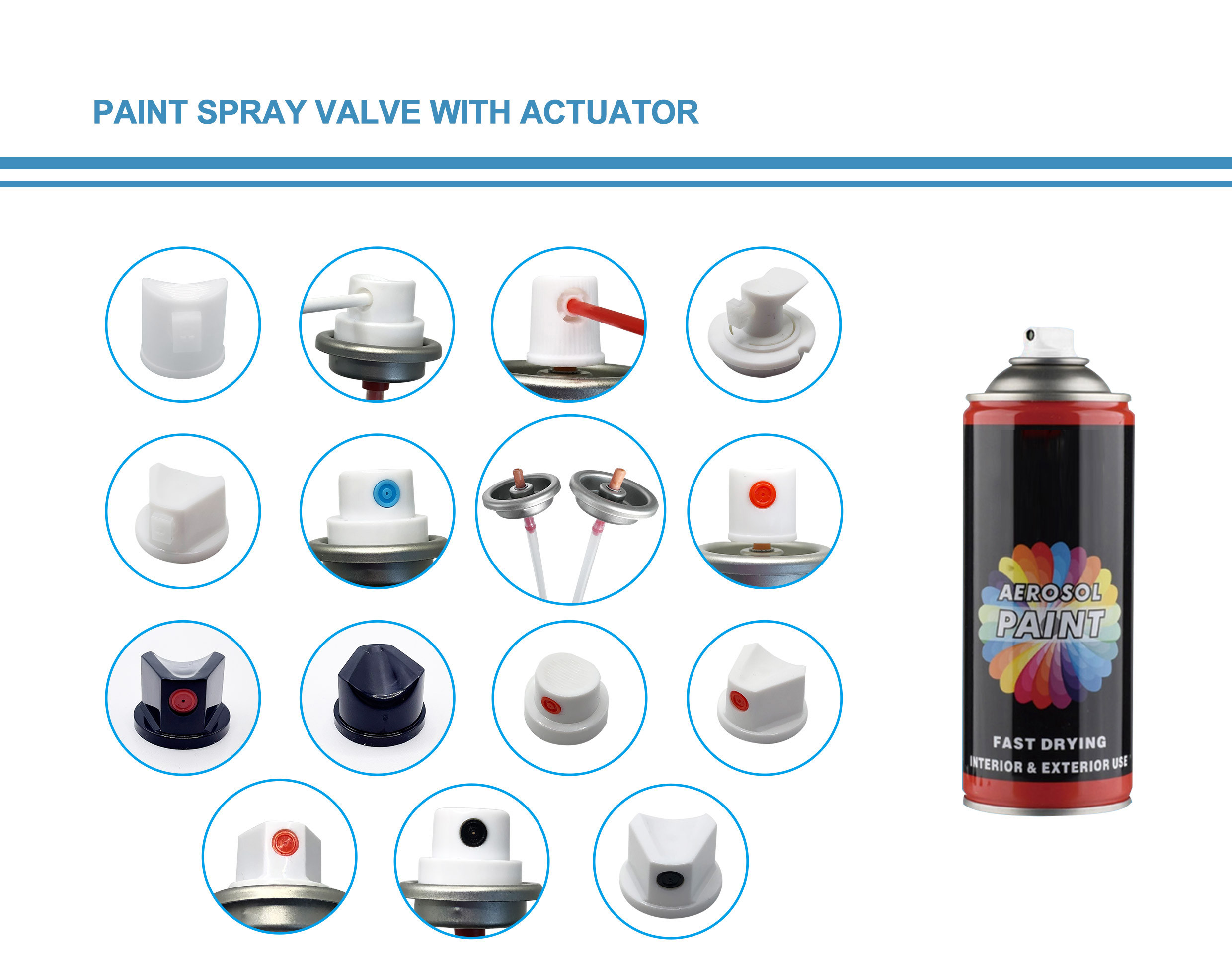 Fine Spray Paint Aerosol Spray Valve And Actuator For Smooth And Accurate Paint Dispensing