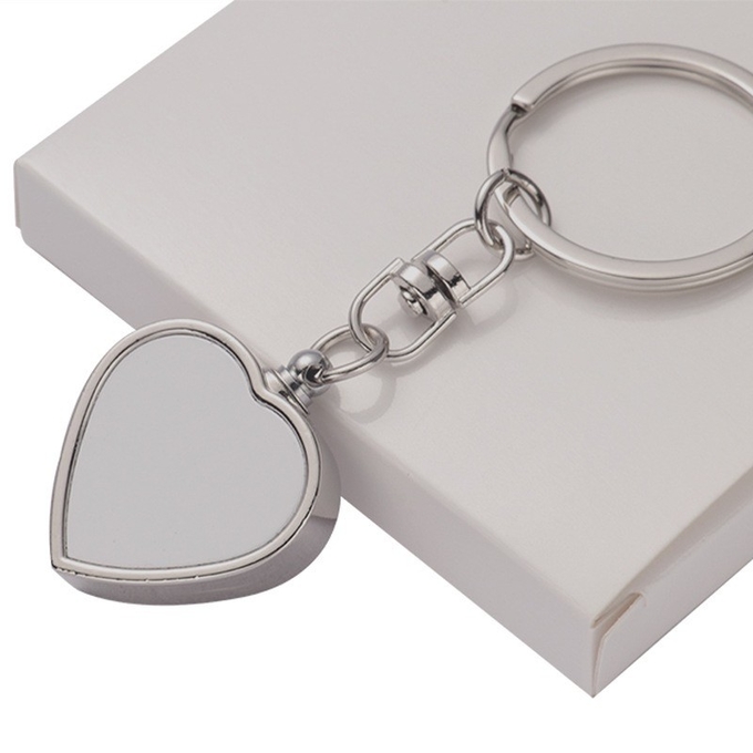 Blank Metal Heart Shape Sublimation Keychain For Sublimation Blanks Photos Printing