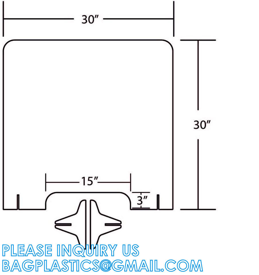 Portable Acrylic Sneeze Guard Shield Divider Perspex Screens Barrier Plastic Shield Counter, Social Distancing