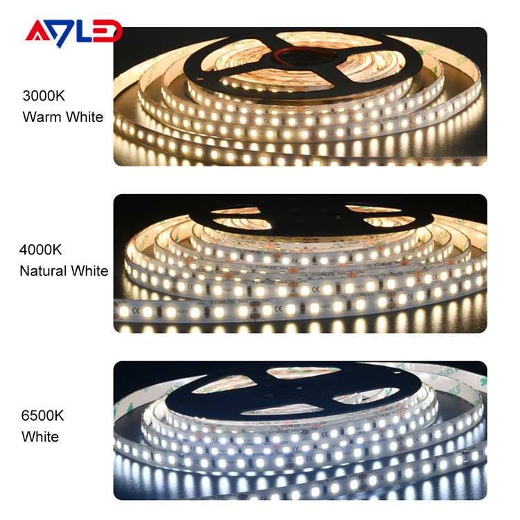 Outdoor High Lumen Dimming LED Strip Lights SMD2835 3000k 4000k 6500k