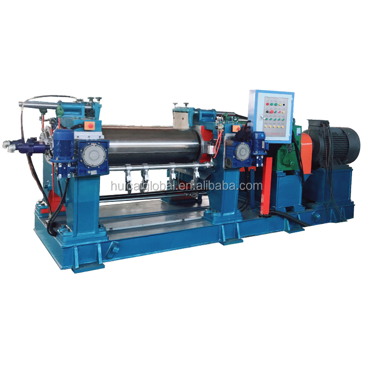 Open Mixing Mill Rubber Compound Mixing Machine with Optional Turn Over Device