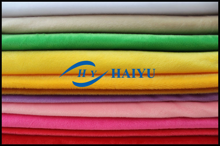 100% polyester soft minky fabric/(grey fabric)/ baby clothing fabric