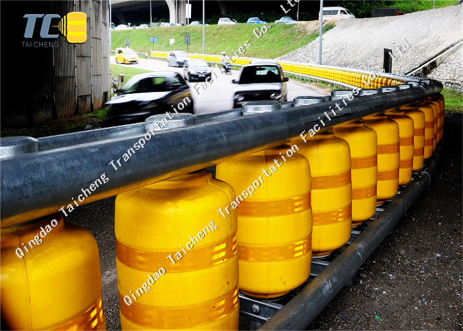 New Rotating Guardrail highway Rotating Guardrail And Pu Foam Roller Guardrail