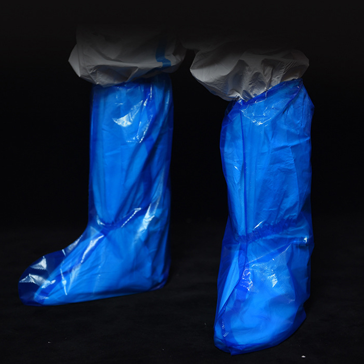 Thickened Slip Resistant Disposable Shoe Covers PE PP CPE Disposable Knee High Boot Covers