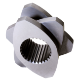 Tube Extruder Machine 92mm OD Extruder Screws And Barrels Metal Color High Self Cleaning Performance Ppr Pipe Extruder