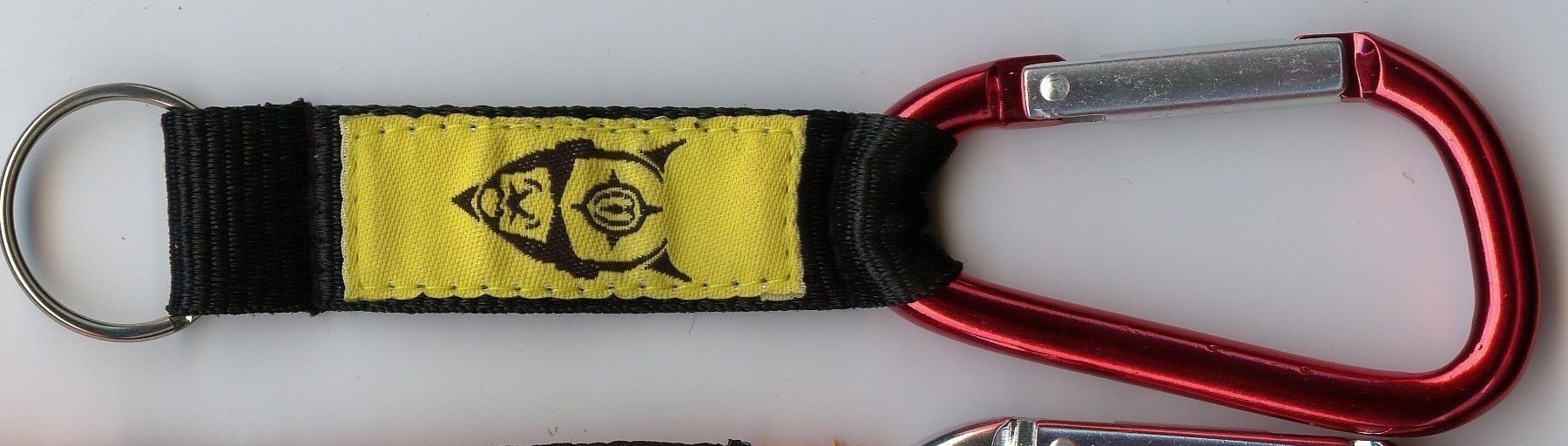 100% Polyester Verious Shape Custom Carabiner Keychain With Silk Screen Printing