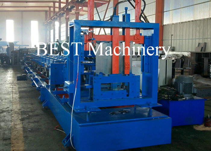 PLC Quick Changeable Purline Machine , CZ Interchangeable Purlin Machine