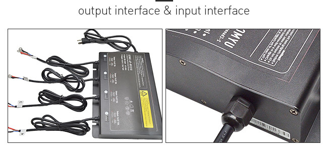 Portable 4 bank marine Waterproof Battery Charger with Multiple Interfaces 4