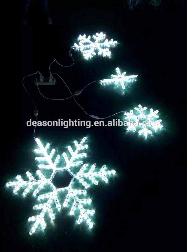 Tree christmas decoration light LED white snowflake light for outdoor christmas decoration
