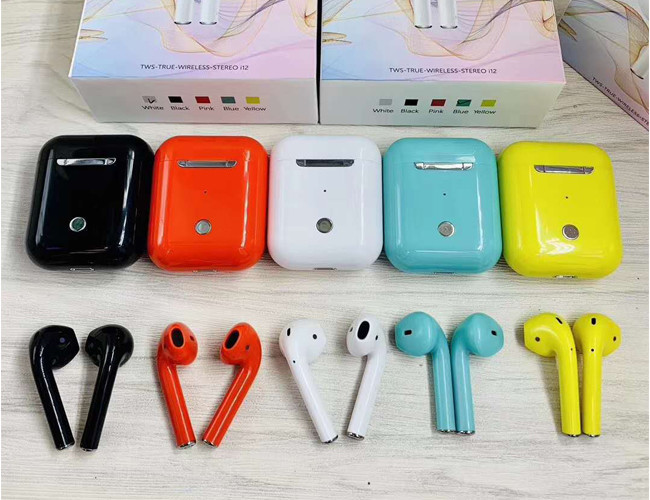 I12 TWS BT Touch Control Earbuds , Wireless Bluetooth Phone Headset With Charging Case