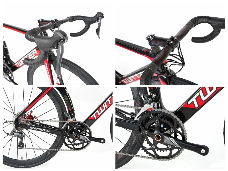 Clairs 16 speed Carbon Fiber Road Bike 700C thru axle Disc Brake frame