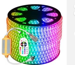 China Flexible LED Strip Lights 220V 5050 Warm White 50 Meters Roll 30LEDs/Meter IP67 Outdoor & Indoor LED Rope Lights on sale