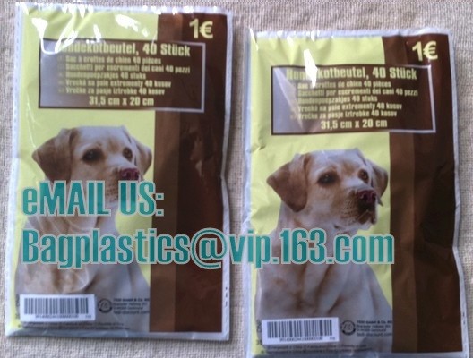 Earth-Friendly Dog Waste Bag Poop Bags Custom Printed Wholesale Biodegradable Pet Dog Poop Bag, BAGPLASTICS, BAGEASE, PA