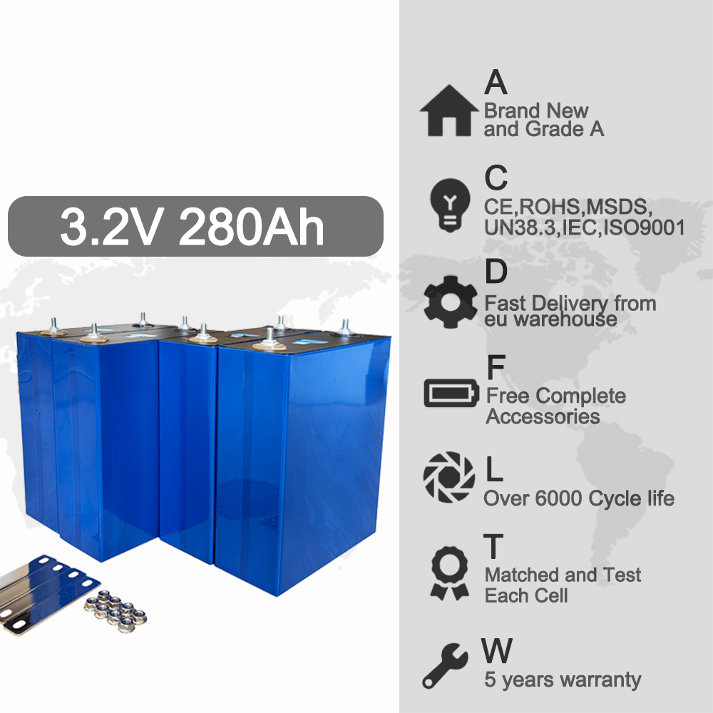 LiFePO4 Lithium Iron Phosphate Battery LF280 280Ah For Electric Car 302Ah 320Ah