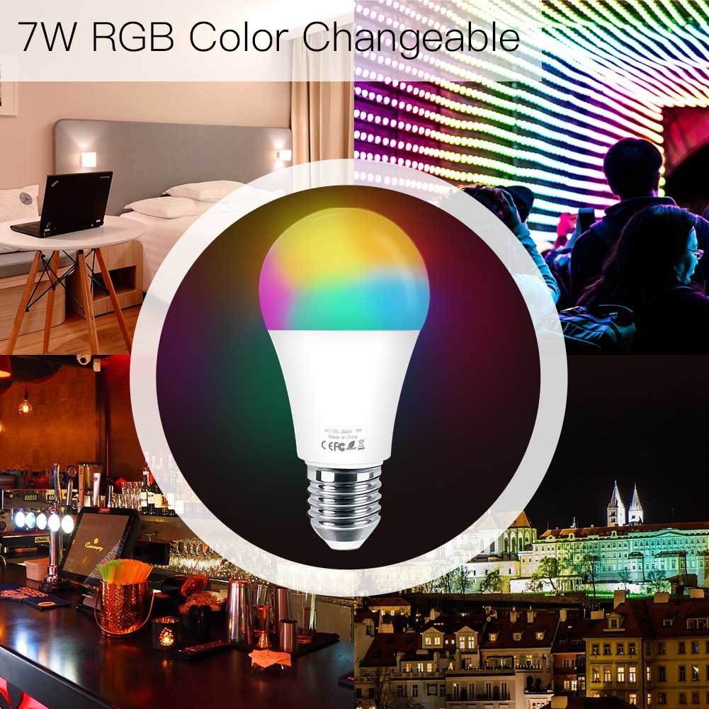 No Hub Required 5ghz Smart Bulb LED RGBW Color Changing Compatible With Alexa And Google Home