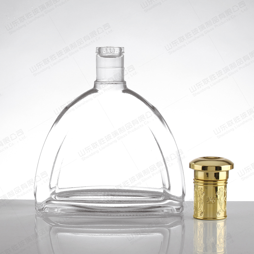 OEM/ODM Acceptable High Borosilicate Glass Bottle For 800ml 1000ml Gin Vodka Rum Tequila