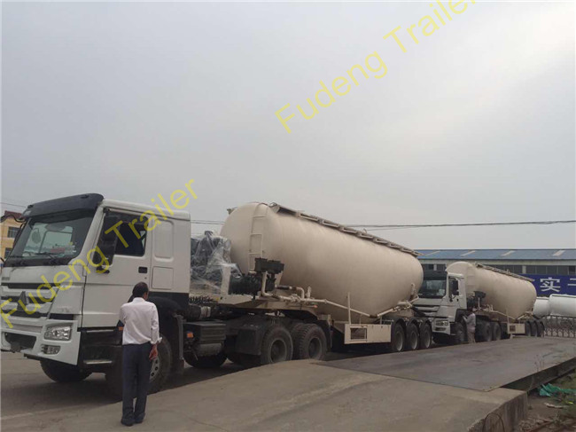 60 ton Bulk Cement Tanker Trailer transport powder, silos cement trailer