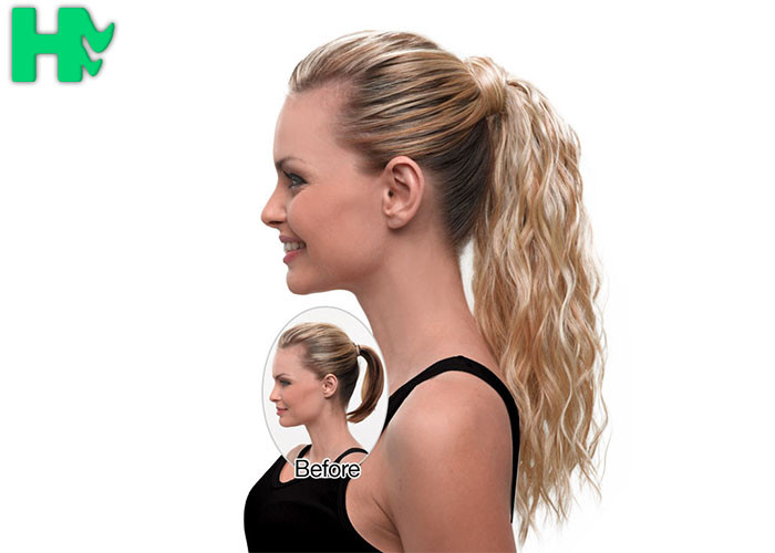 8A Straight Synthetic Clip In Hair Extension Heat Resistance Clip In Hair Pieces
