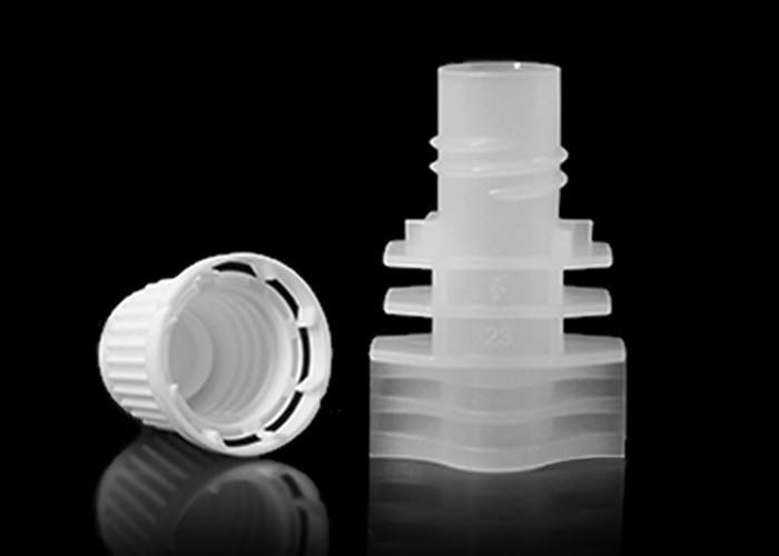 8.2 Millmeter Double Gaps Screwing Plastic Spout Caps Anti - Theft For Auto Filling Machine