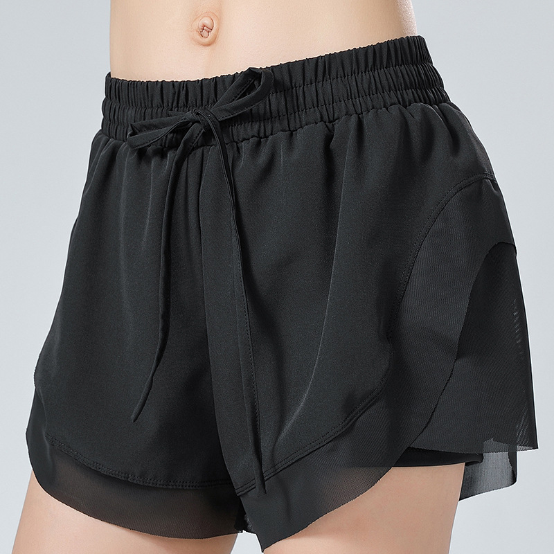 Oem Factory Manufacturer Custom Logo Workout Gym Jogging Women's Sports Yoga Training Running Shorts