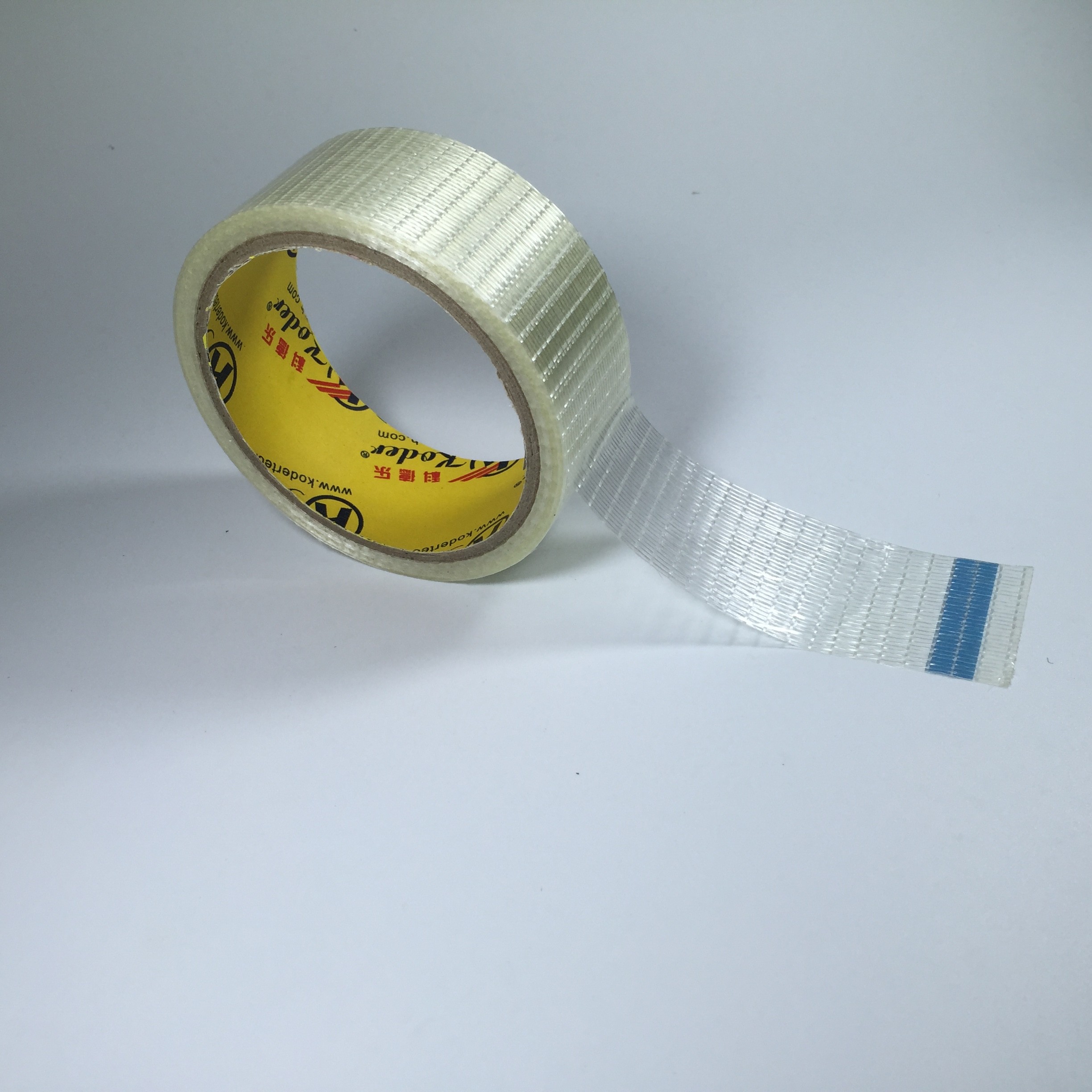 Strong Adhesive Clear Transparent PET Glass Filament Tape For Home Appliance Products Or Packaging