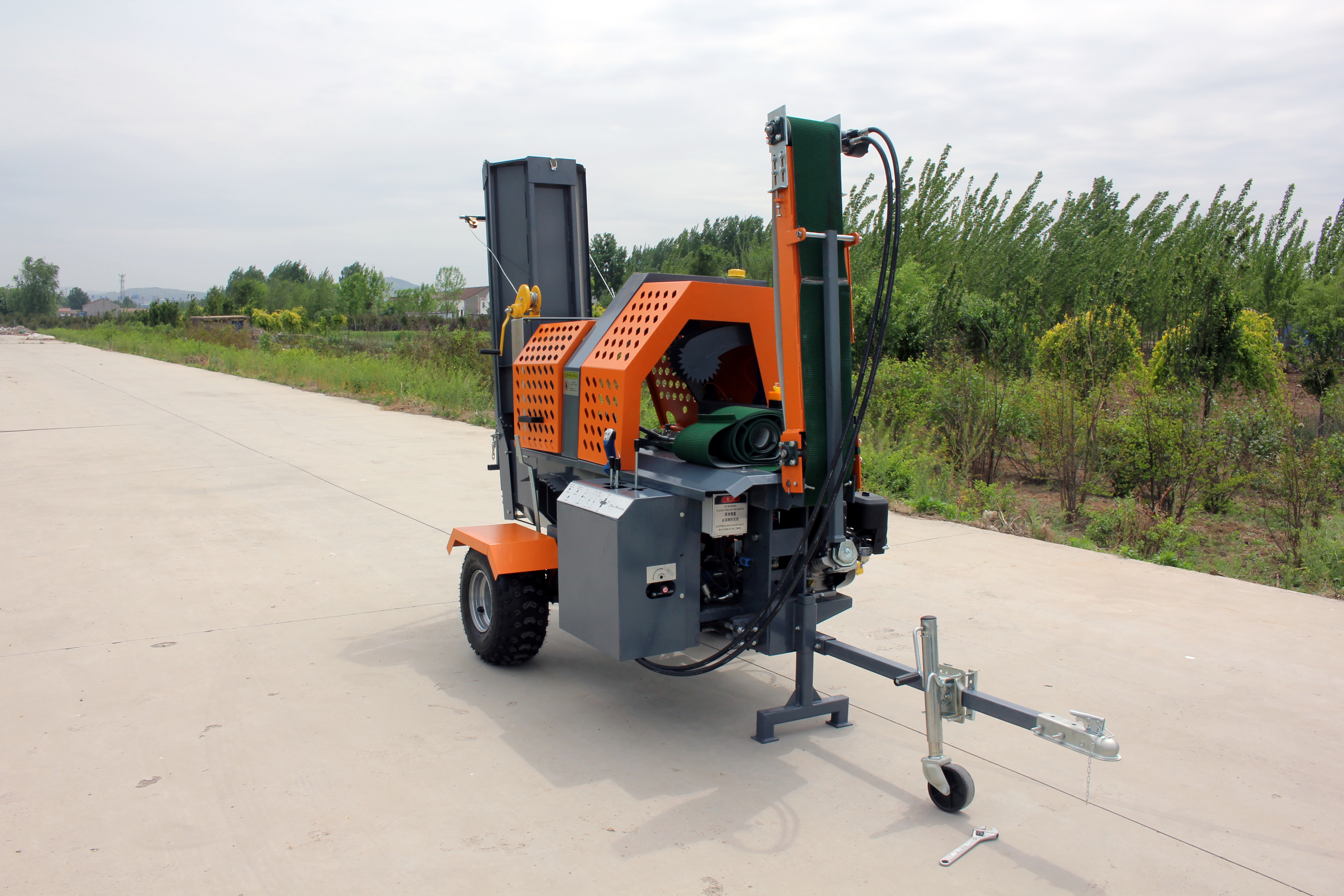 Speed Chainsaw Electric 15KW Wood Tree Splitter 6S Firewood Processor