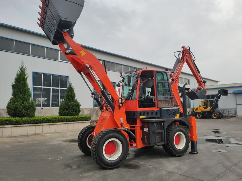 4x4 Backhoe Loader 8ton Backhoe 79kW Engine Backhoe With Quick Coupler Multifunction Backhoe