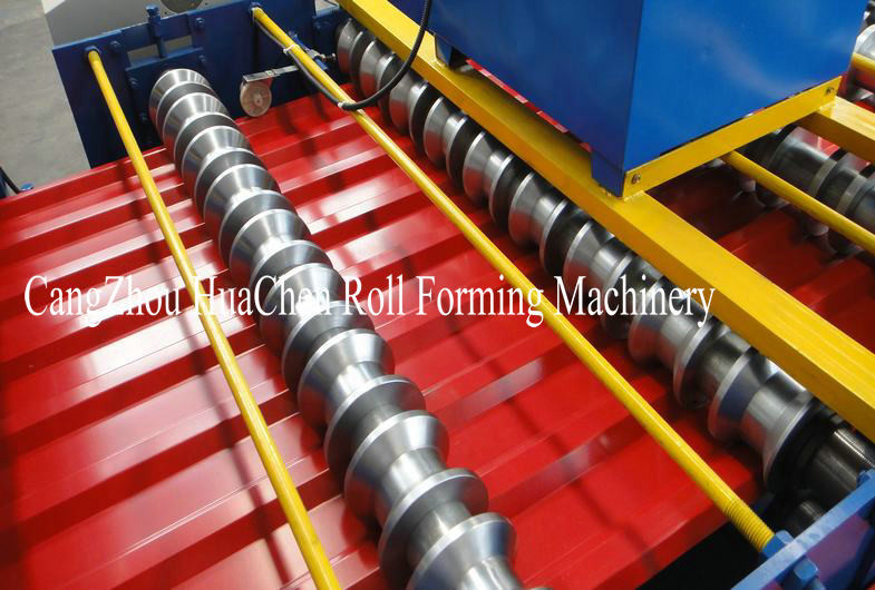 Blue 3 Phase Roofing Sheet Wall Panel Roll Forming Machine Plc Control System