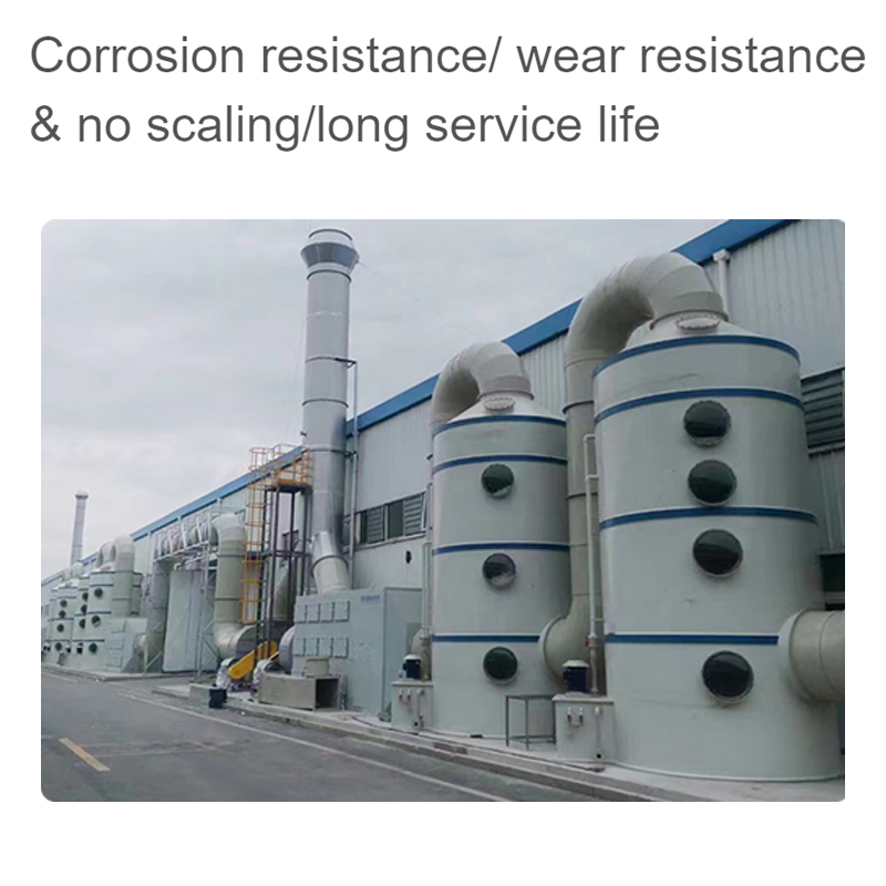 50mm Pump Wet Scrubber for Industrial Waste Gas Treatment in Fertilizer Making Machine