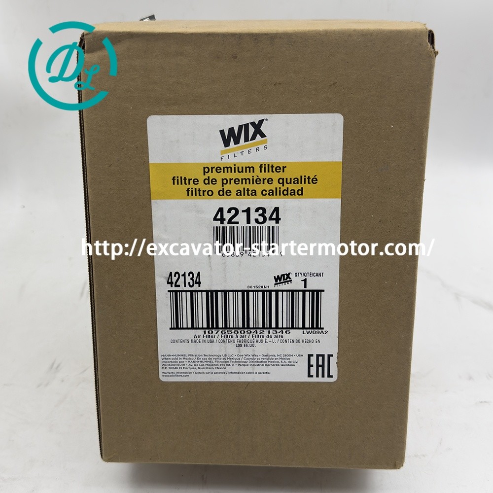 42134 Air Filter Wix Excavator Spare Parts Filter Air Refiner
