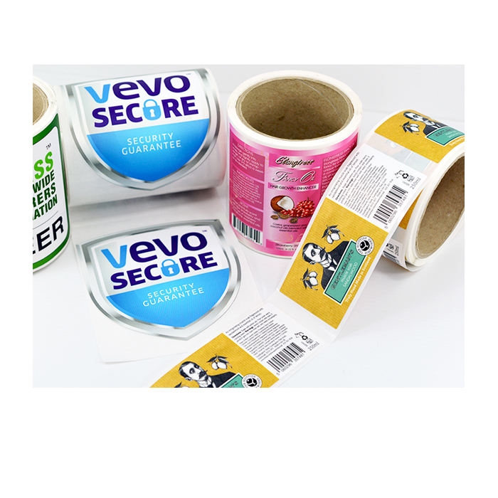 Die Cut Shape Custom Self Adhesive Vinyl Stickers CMYK PMS Color