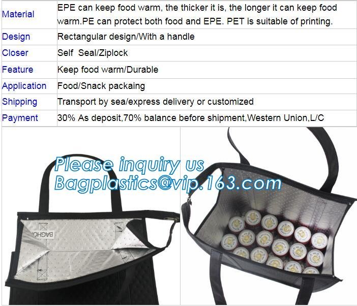 cooler bag waterproof oxford shoulder bag ice pack thermal picnic lunch box vehicle insulation bag for meal drinks pack