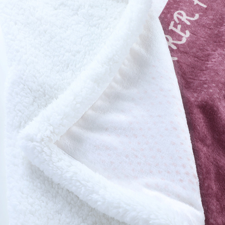 30x40 100 Percent Polyester Throw Double Layer Thick Sherpa Lined Flannel Blanket