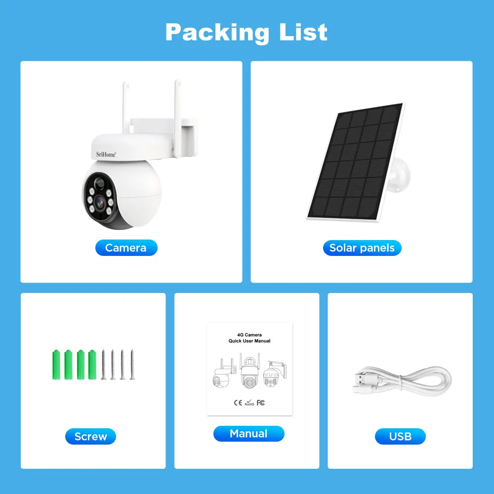 4G Smart PIR Human Tracking 2-Way Audio PTZ Camera With Waterproof IP 65 Security Solar Network Home Camera 2023