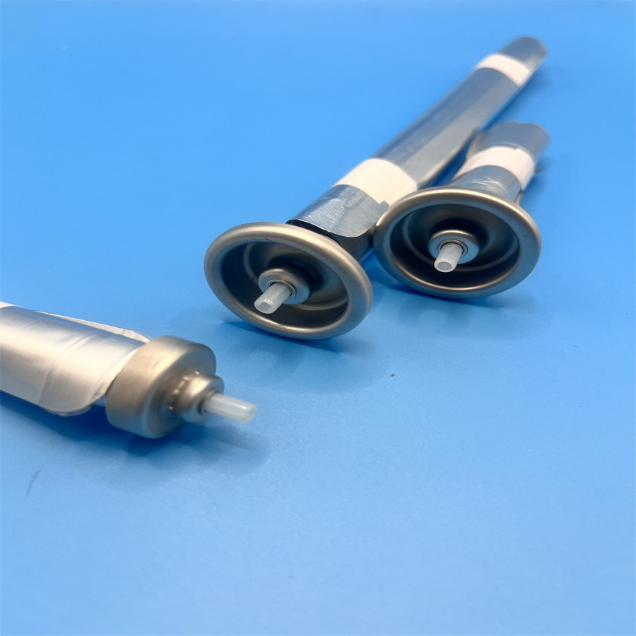 Custom Plastic Cylinder Aerosol Valve with Leak Free Bag On Valve Technology and Good Sealing -20-60.C Temperature.
