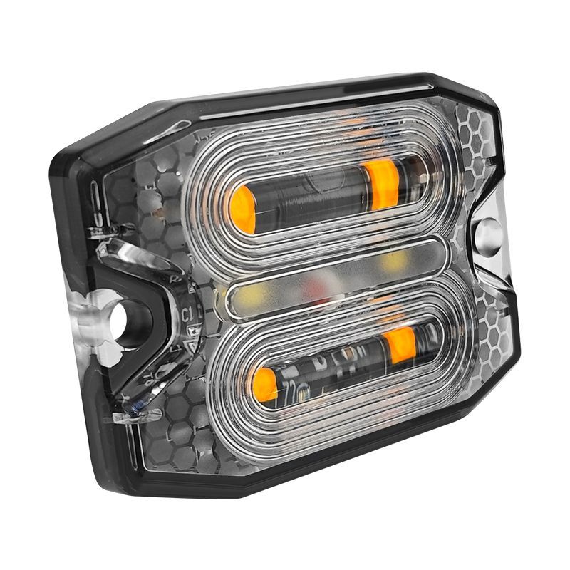 Strobe Light Vehicle Side Marker Surface Mount with Daytime Running Light
