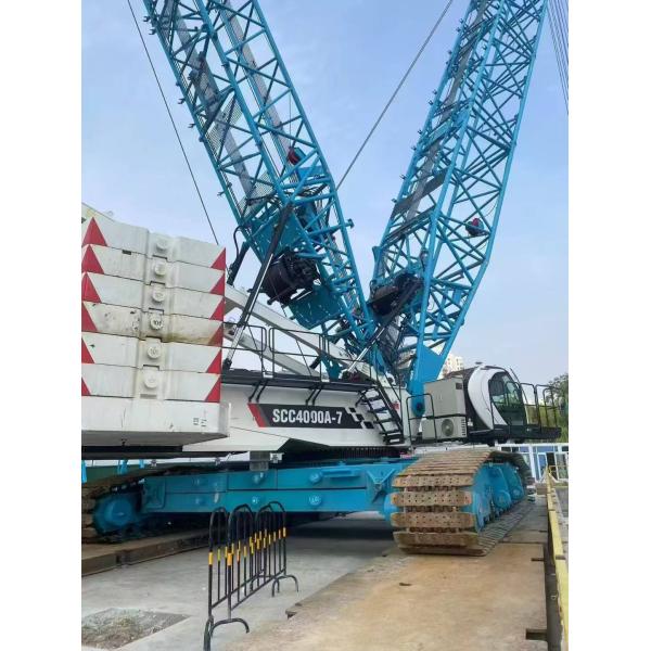 2023 Sany Used Crawler Crane SCC4000A with 78 Meters Main Boom and 130 Tons Super Lift Counterweight