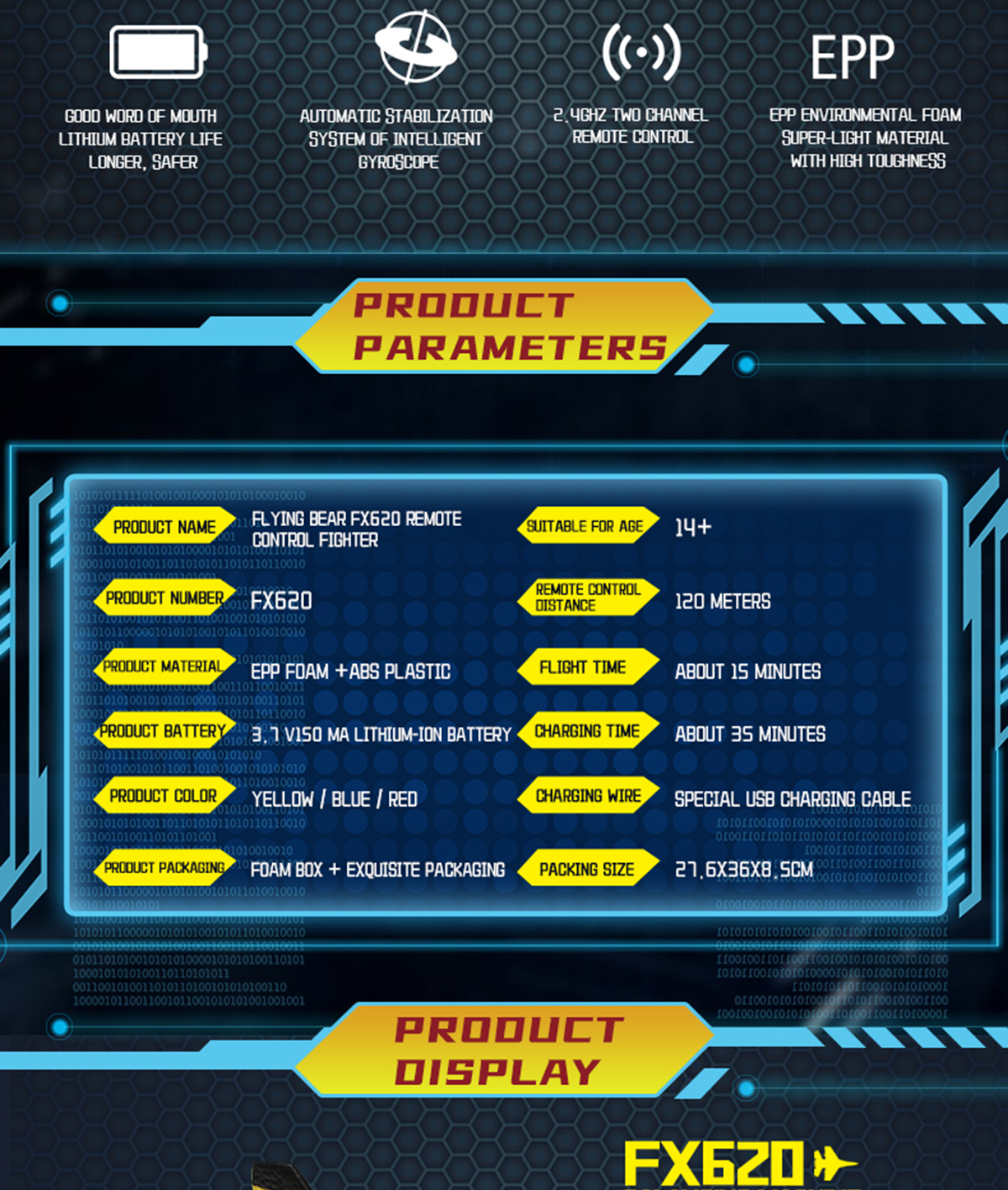 2.4g Frequency Epp Foam Airplane Fx-620 Rc Glider Su-35 Rc Airplane Remote Control Fighter Hobby Plane Glider Airplane Toys
