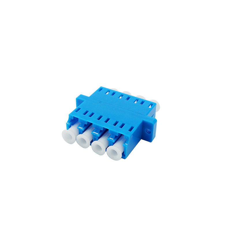 Customized Fiber Optic Adapter 4 Port LC APC With Flange OEM