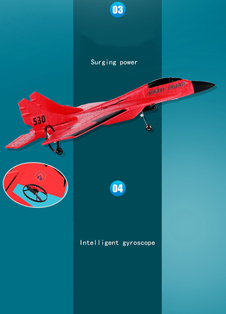 Remote Control Glider with Light and Fall Resistance Intermediate Operator Skill Level