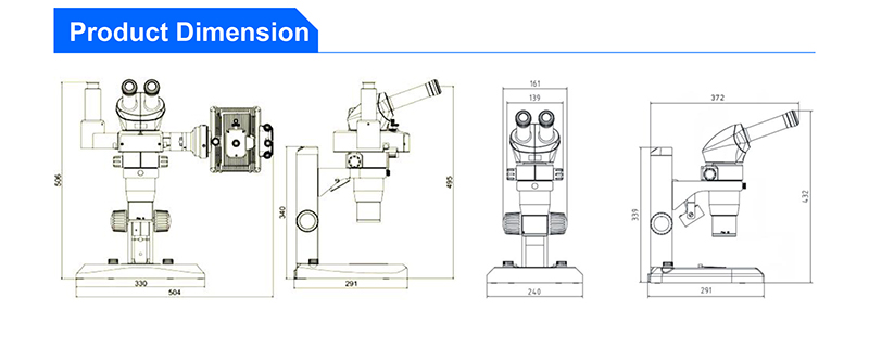 A23.1001-T LED Zoom Stereo Microscope With Digital Slr Camera