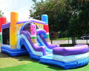 Buy cheap Kids Garden Inflatable Bounce House Combo Customized Size product
