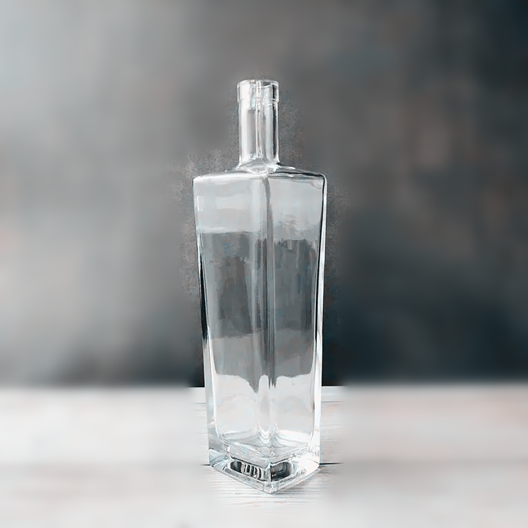 Cosmetic Packing 750ml Capacity Glass Bottle for Alcohol Vodka Whisky Custom Branding