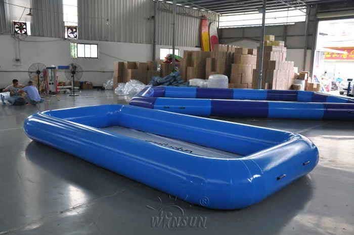 Rectangular Large Inflatable Swimming Pool , 0.9mm PVC Airtight Inflatable Pool