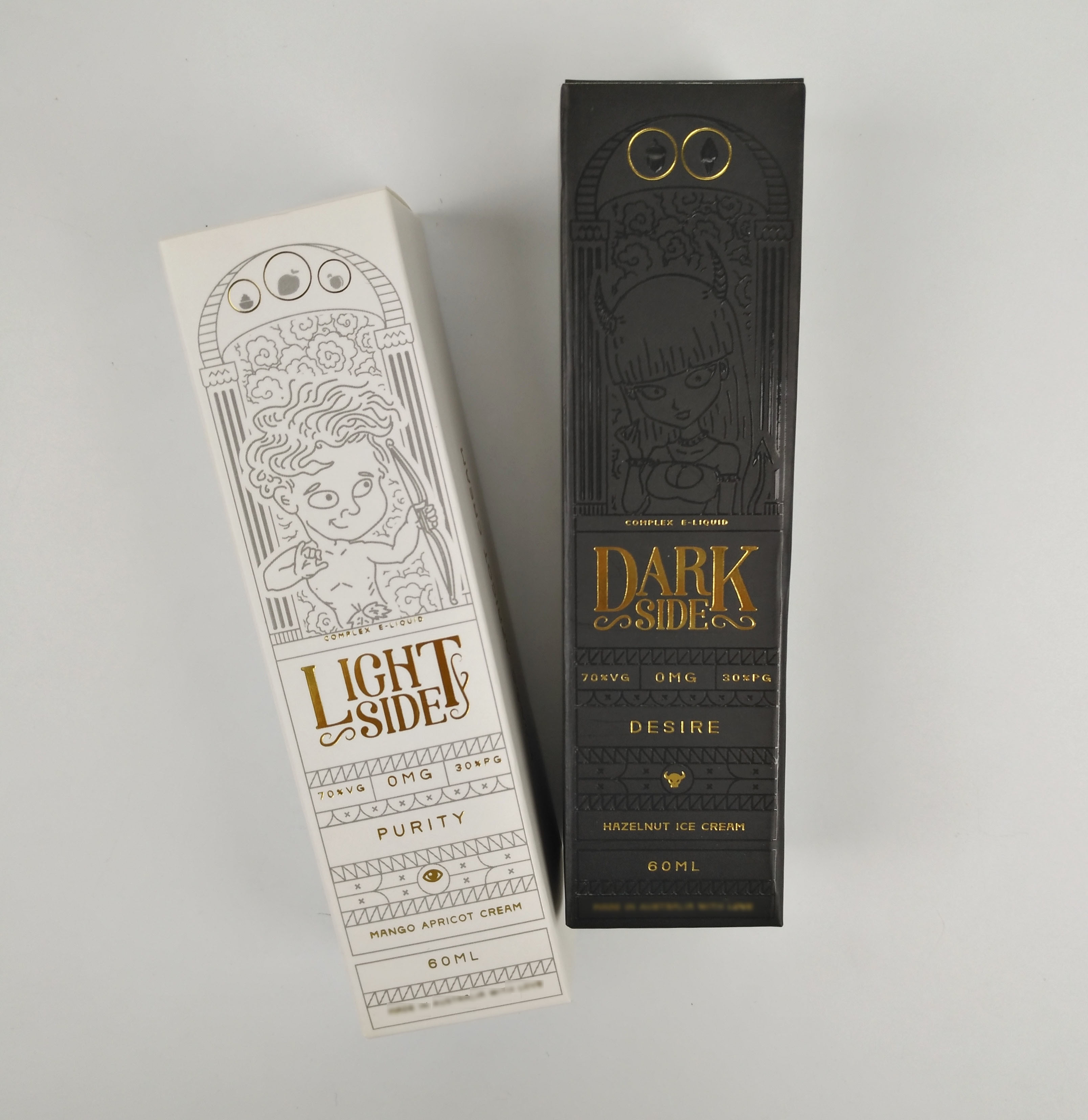 Custom Wholesale Foldable Small Black Luxury Hot Stamping Gold Foil Gift Cosmetic Packaging Paper Box