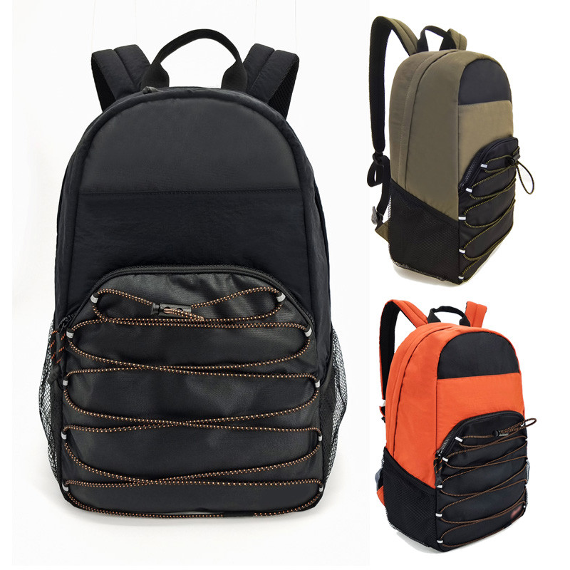Green Waterproof Nylon Sport Backpack For Outdoor Hiking Traveling