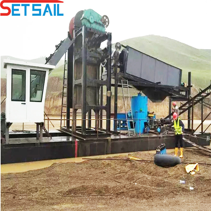 China Mining Diamond Mining Dredger with Centrifuge for River Gold